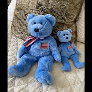 TY big and small American Beanie Babies